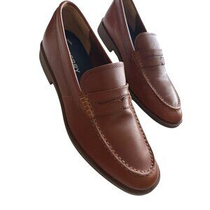 Sperry Top Slider Brown Leather Penny  Loafers Memory Foam Slip On Size 10.5